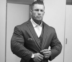 Bodybuilders in Suit